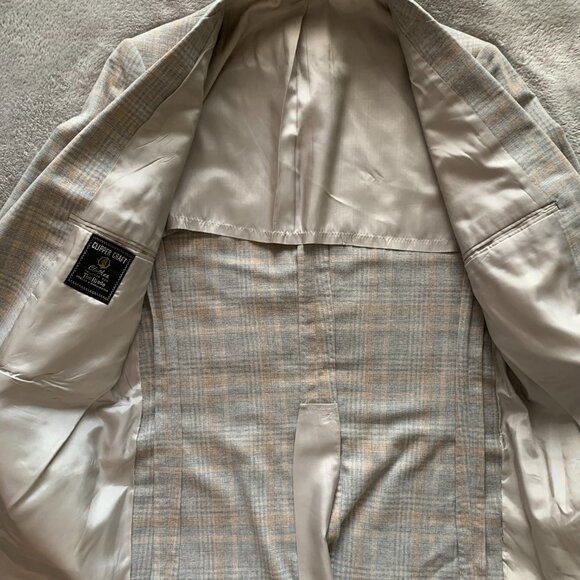Vintage Plaid Sports Jacket. Clipper Craft by The Blade. See Measurements Below. - Picture 8 of 16